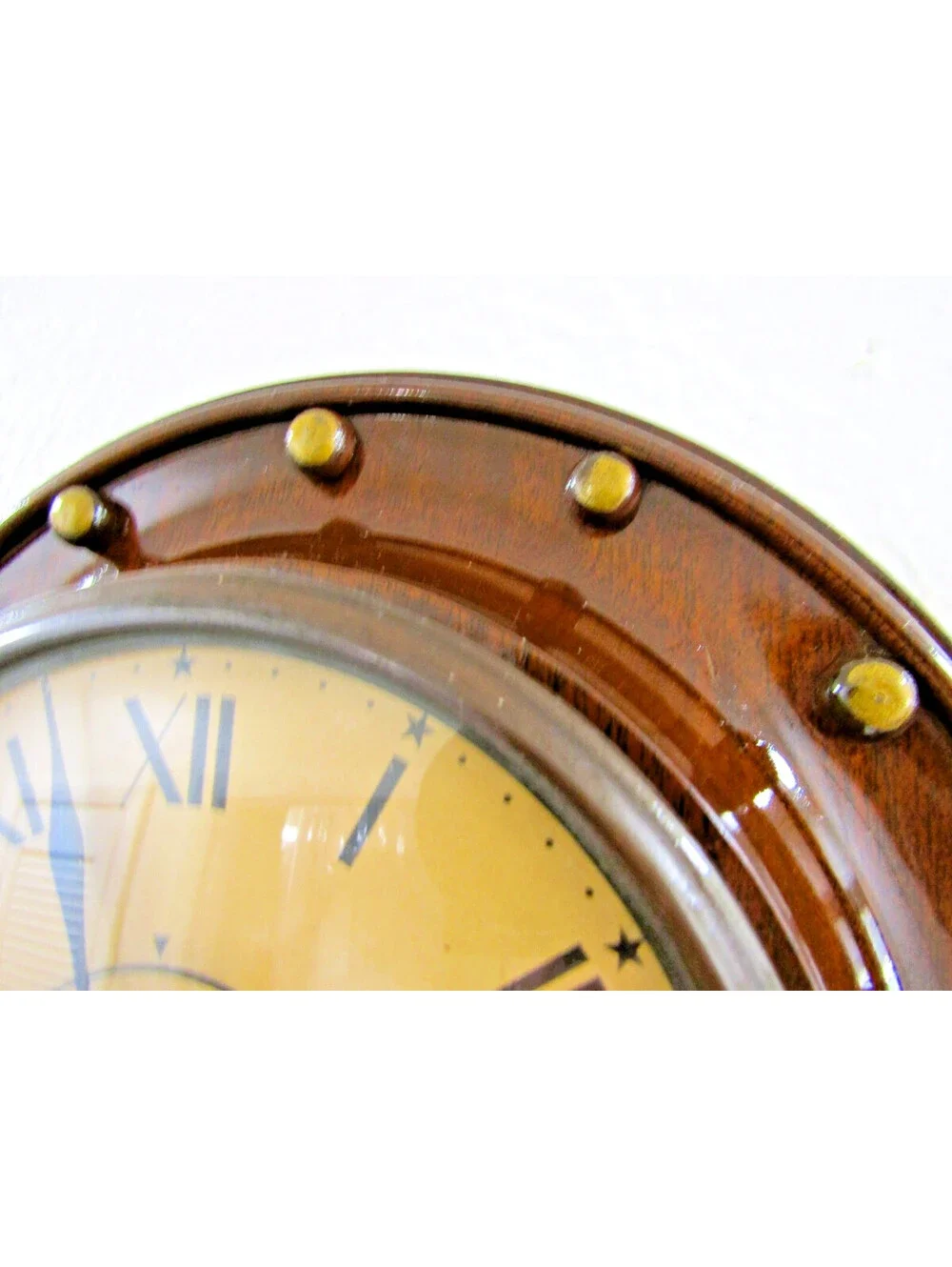 Rare Art Deco 1930s Sangamo Walnut Wall Clock